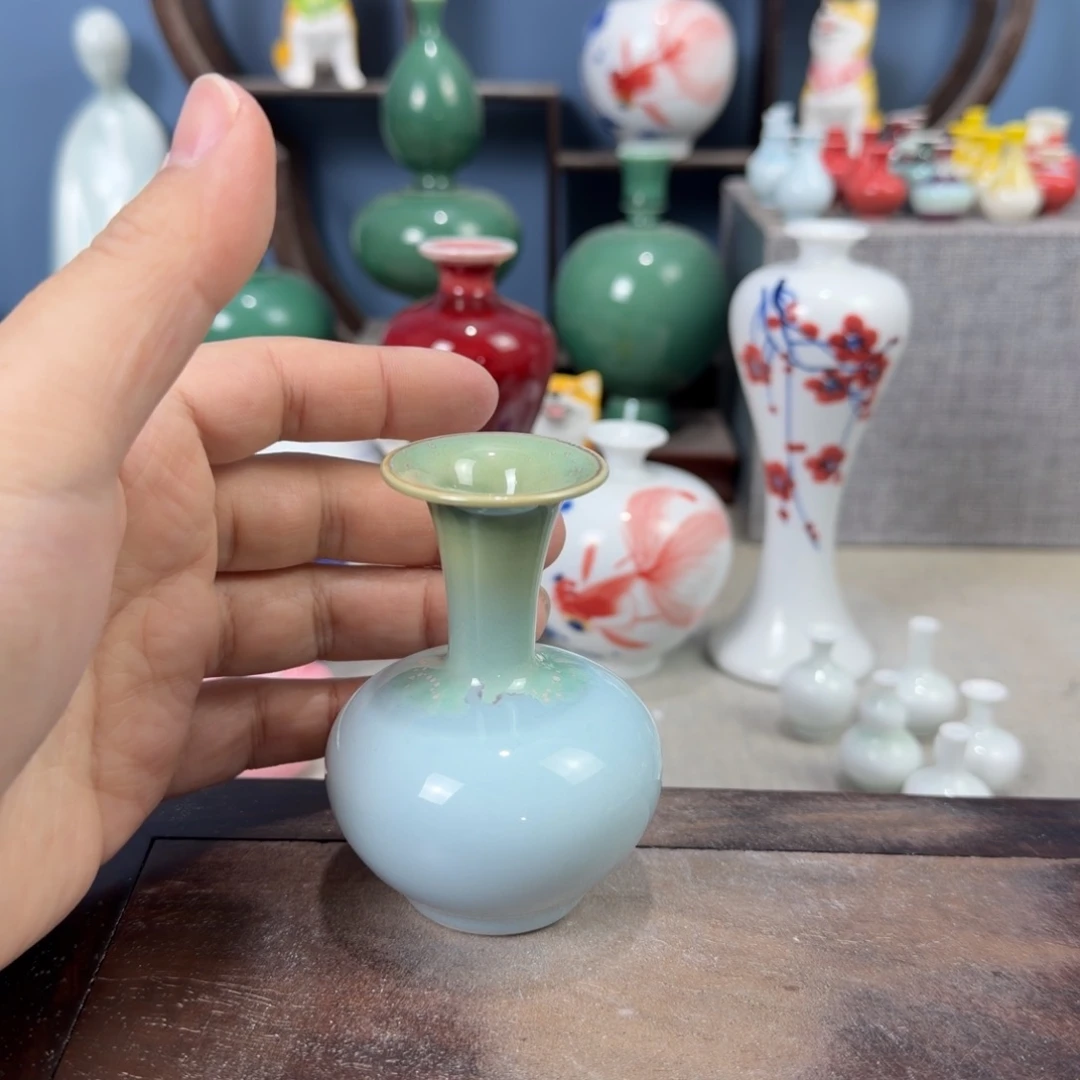 陶瓷手工小花器摆件
