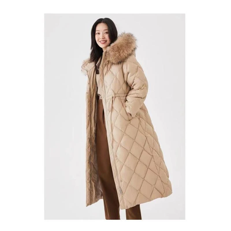 90羽绒服冬新款羽绒直筒毛领连帽简约（以直播间实物为准）806