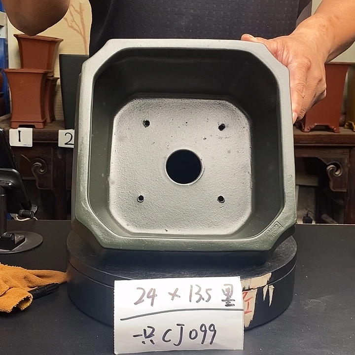 紫砂花盆货号一只CJ099