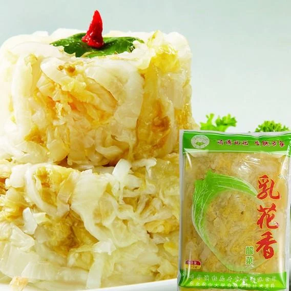 乳花香酸菜丝东北酸菜酸菜切丝东北大缸大白菜乳酸菌自然发酵