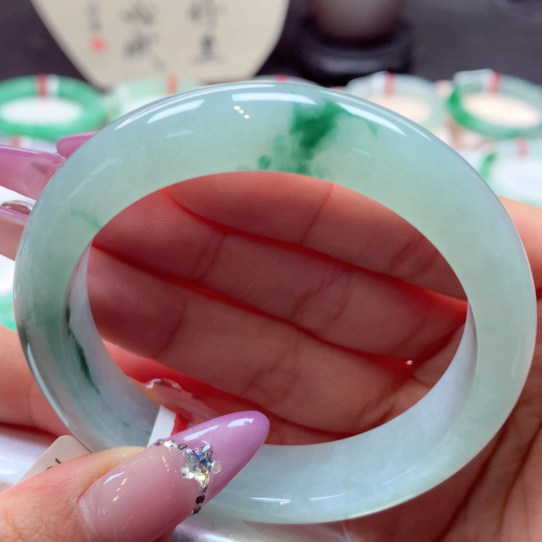 翡翠手镯未镶嵌正圈41号66