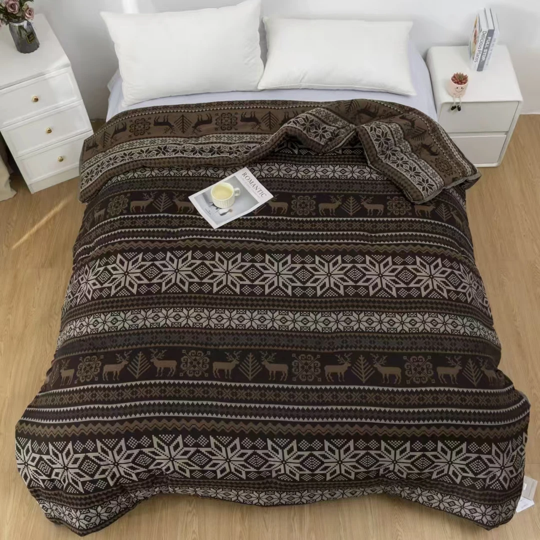 双人【卡奇诺被子】2.0*2.3高端纯棉双层纱舒适柔软亲肤可机洗