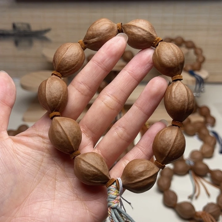 Y***神橄榄核手串/手链18.25精品梅林铁核