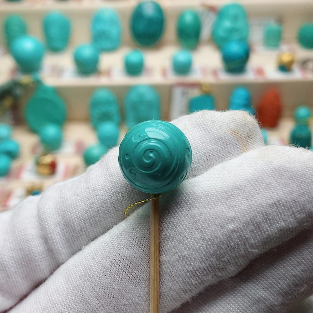 绿松石珠宝半成品未镶嵌