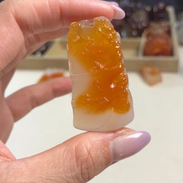 玛瑙/玉髓未镶嵌吊坠(不含链)