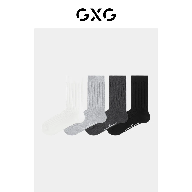 【单双装】GXG男士精梳棉长筒袜夏季吸汗防臭袜子男#GED16419345
