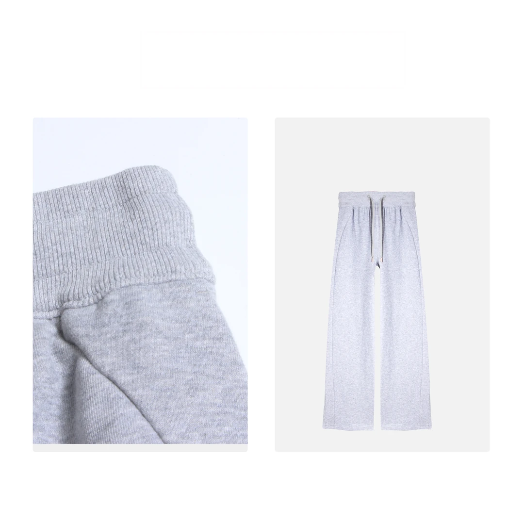 凯特丝蓓304#两色！休闲直筒显瘦百搭高腰宽松纯色休闲裤运动裤