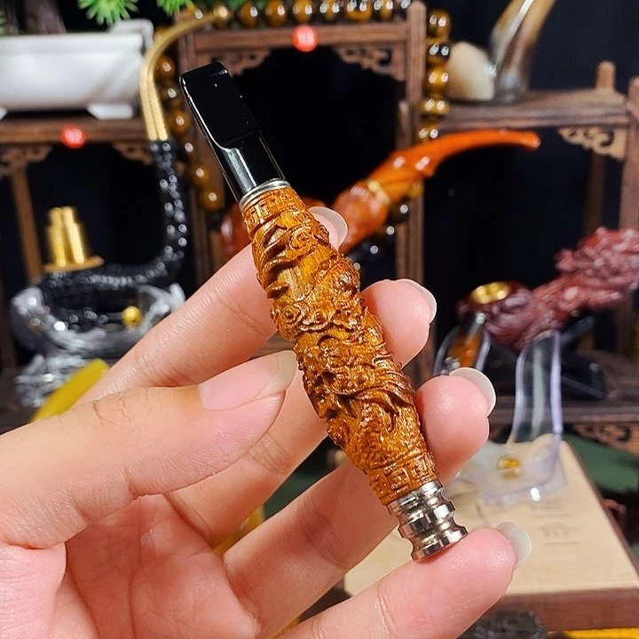 高端定制金丝楠烟嘴