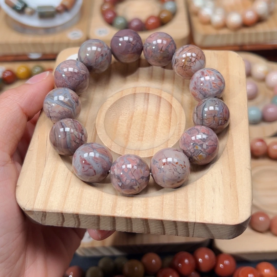 快***乐石英质玉未镶嵌手链16