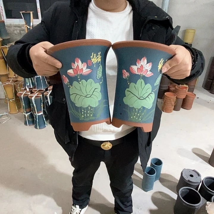 紫砂花盆紫砂花盆