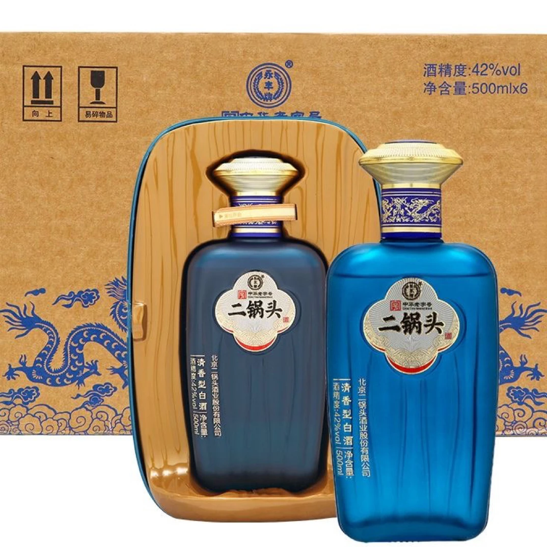 永丰北京特产永丰二锅头太空舱42度一箱六瓶500ml42度