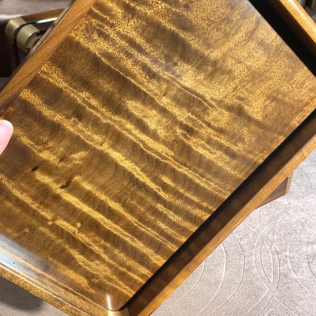 胶***店金丝楠金丝楠木乌木文盘