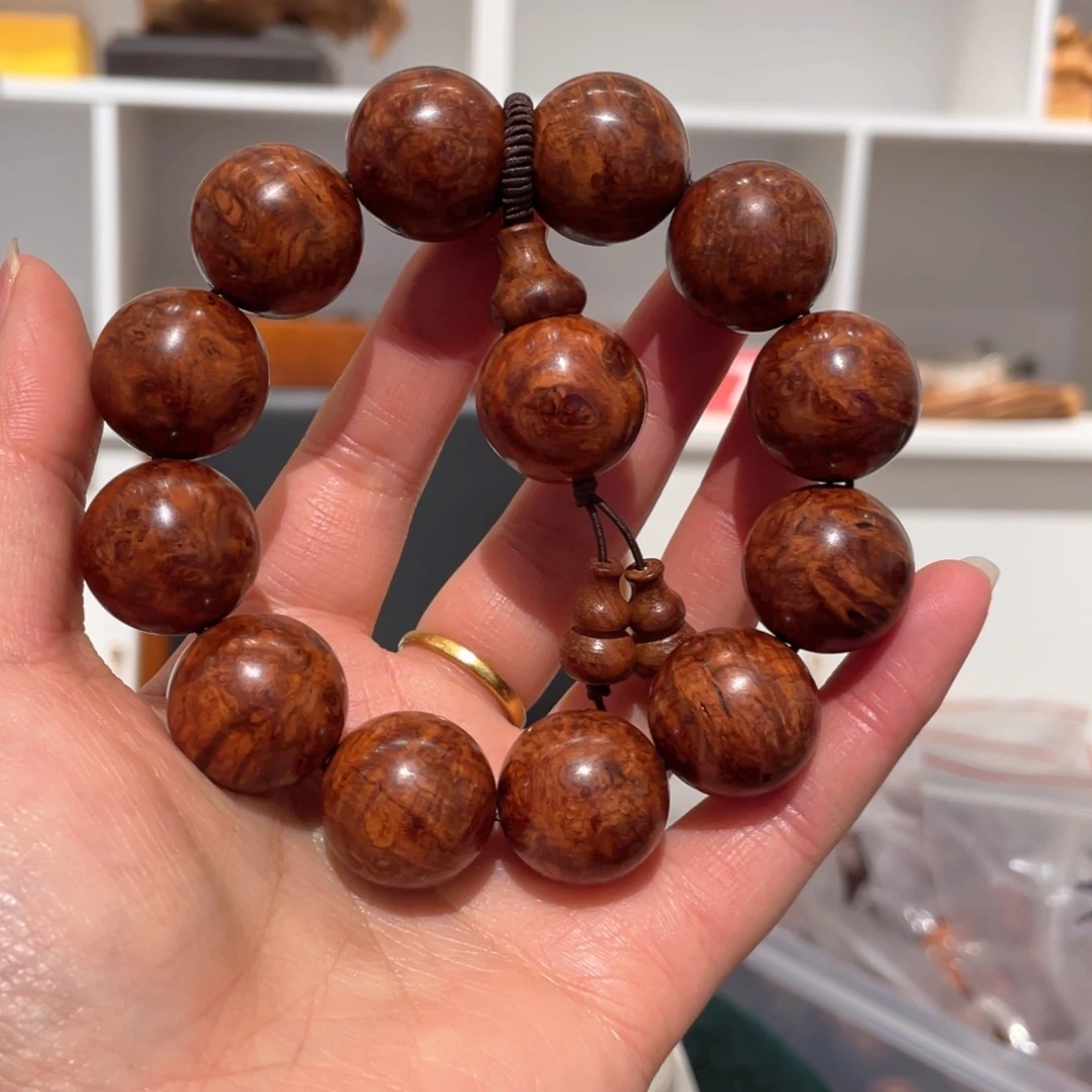 【闪购商品】柏木（崖柏）缅甸红瘤花梨木2.0手串