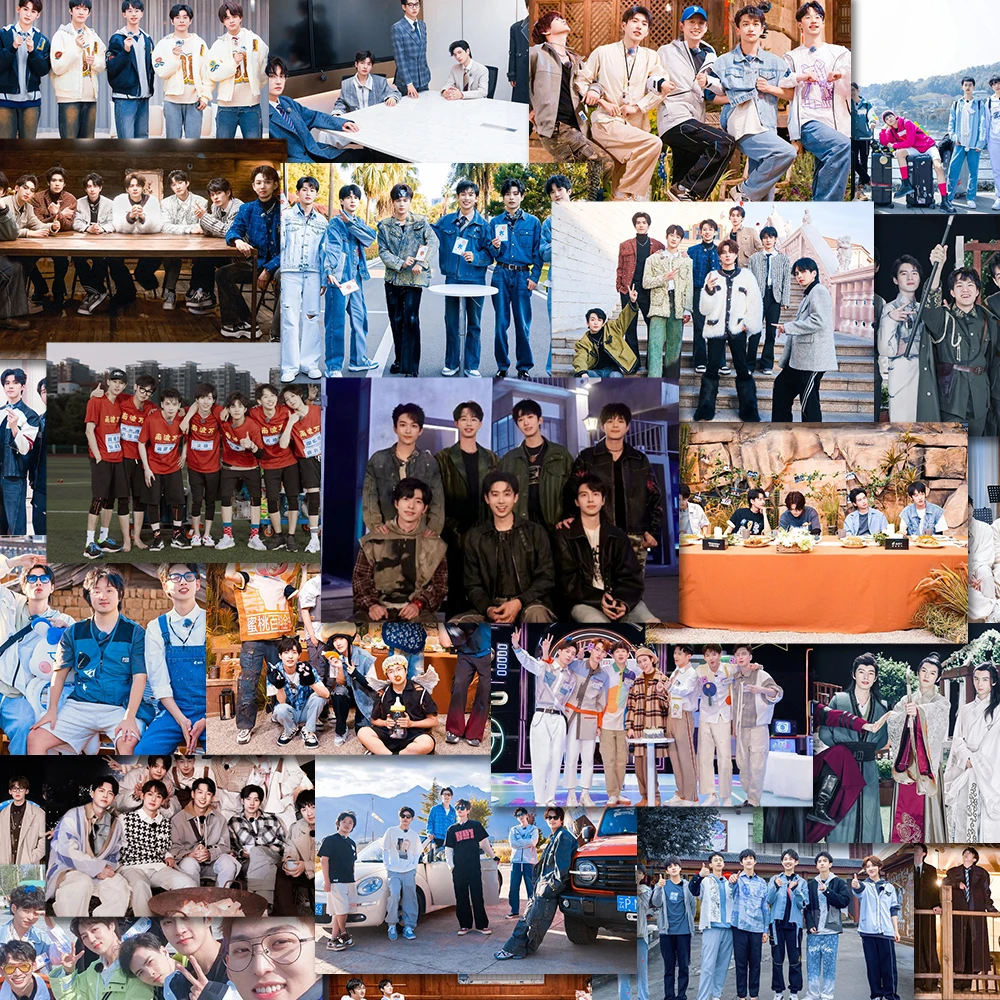 63张名侦探学院院人群像图周边贴纸黄子文韬石凯diy手账贴画防水