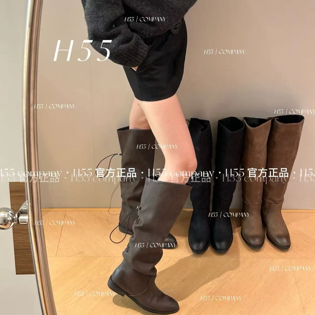 H55女鞋东方愈创水时尚尖头骑士靴子女长筒靴短靴中靴45-3128-ZZZ