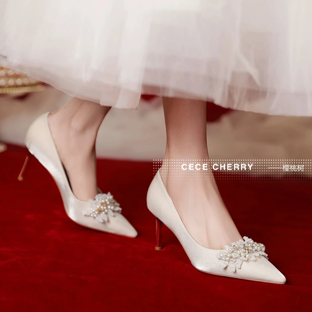 法式婚纱中式秀禾婚鞋3135
