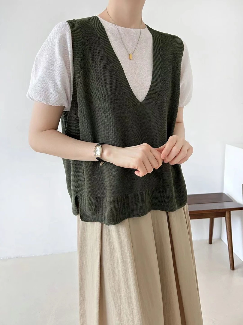 韩国高档针织马甲-홀가 필립V조끼