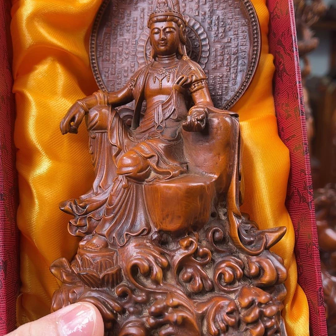 黄杨木黄杨木雕刻高度18厘米