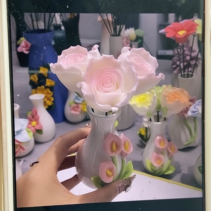 绾***丝陶瓷纯手工捏花设计