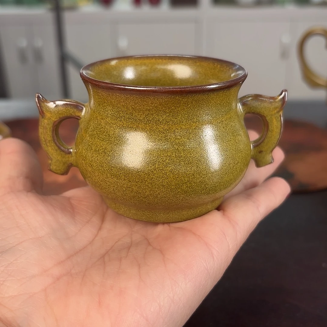 龙泉云间青瓷小米茶器