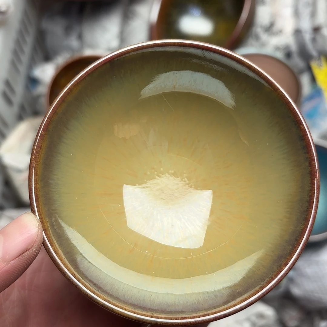 茶盏建盏主人杯一只微瑕