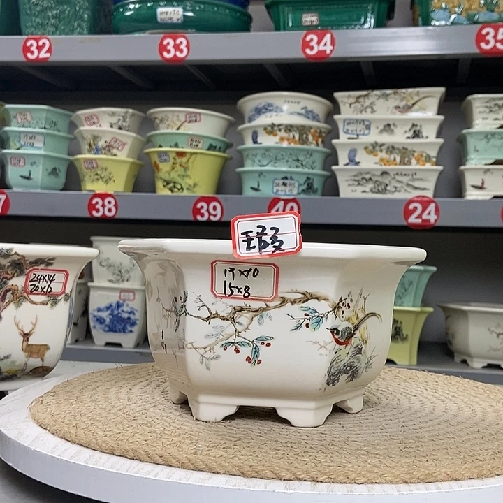 紫砂紫砂花盆4488