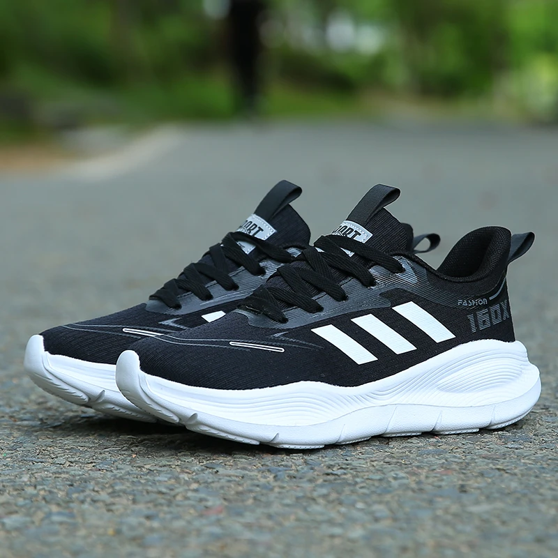 透气袜子鞋夏季系带休闲平跟圆头网面鞋深灰网面欧若动感风