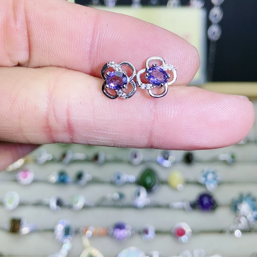 【闪购商品】未镶嵌耳饰坦桑石