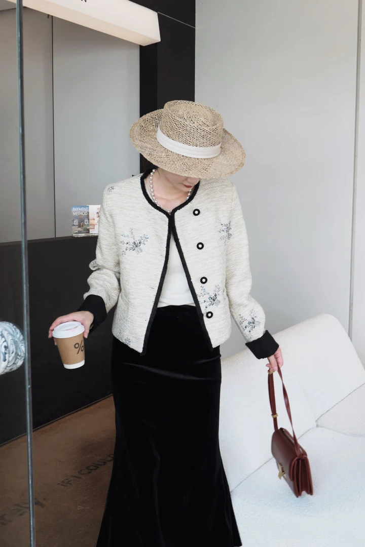 JX 海德公园 老钱风松弛感女装贵气千金清冷感贵系衣服外套