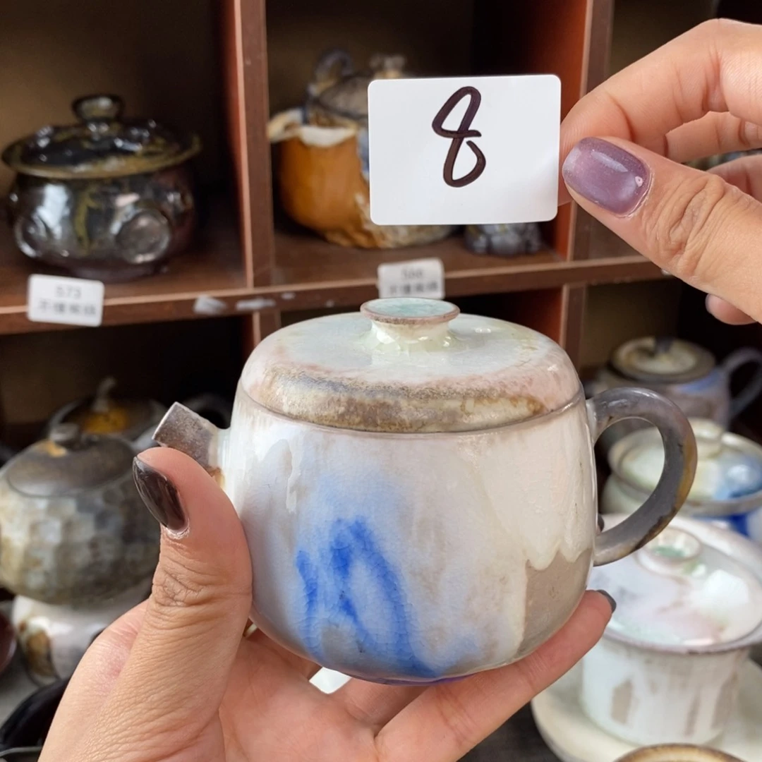 8微微瑕高白壶～一起喝茶