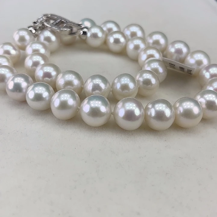 淡水珍珠银S925镶嵌颈饰12➕极光炫彩高品
