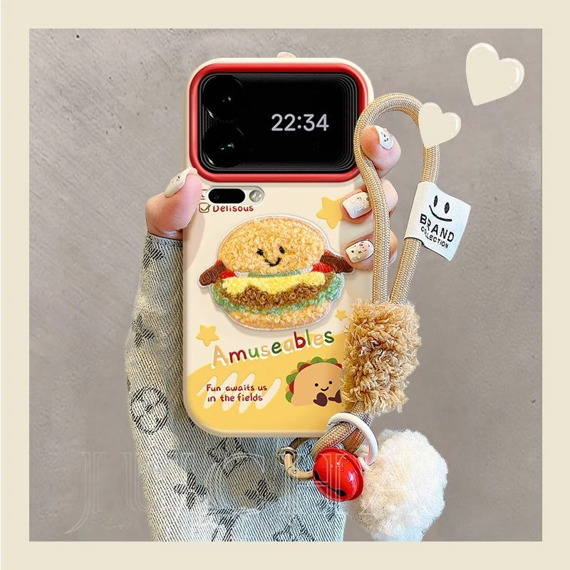 毛绒汉堡小米17手机壳高颜值颜控xiaomi17promax小众17pro简约