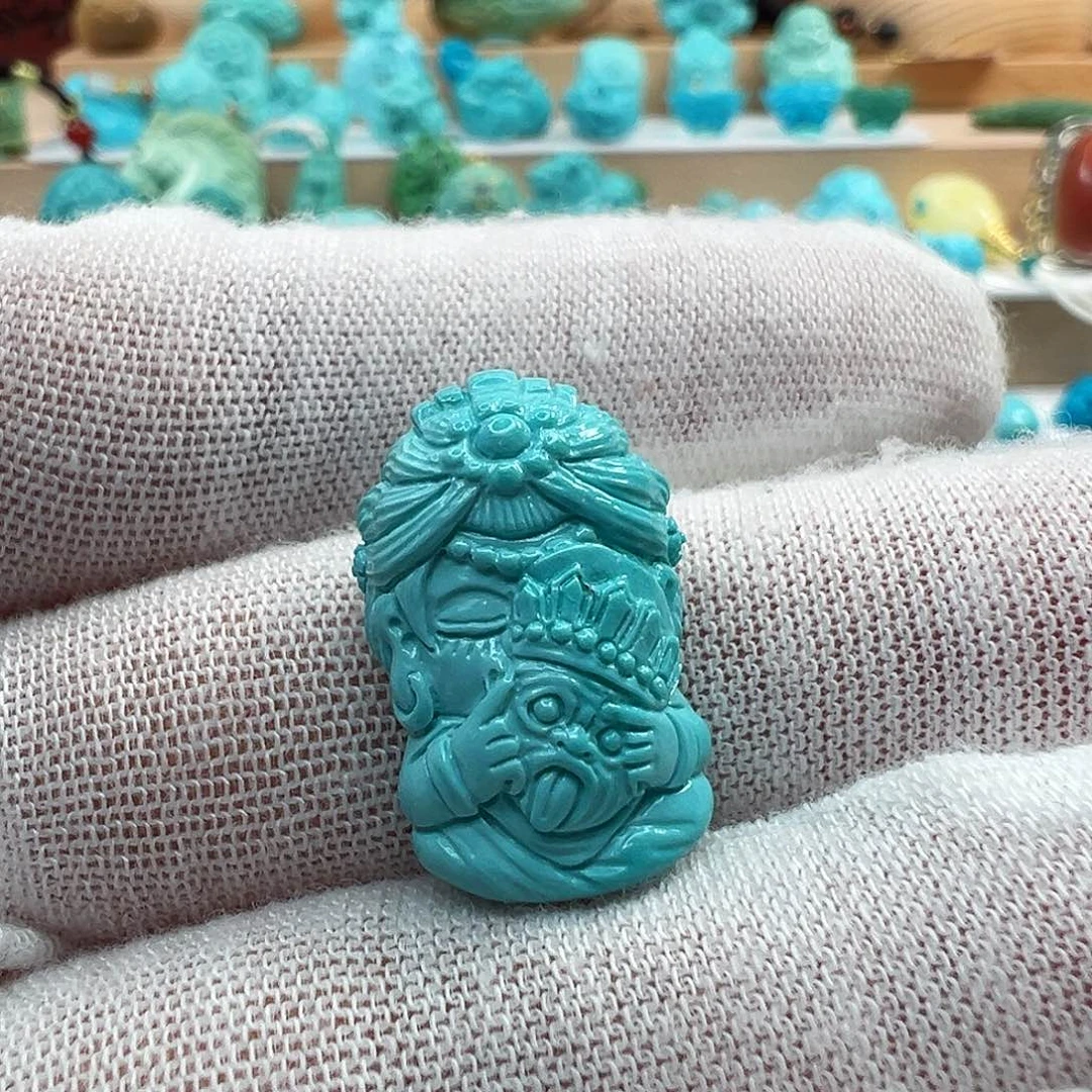 绿松石未镶嵌吊坠(不含链)