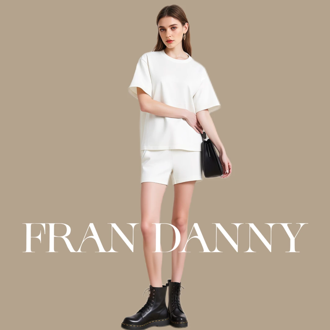 弗兰丹妮老钱风重磅兰精莫代尔砂洗零压感亲肤空气套装