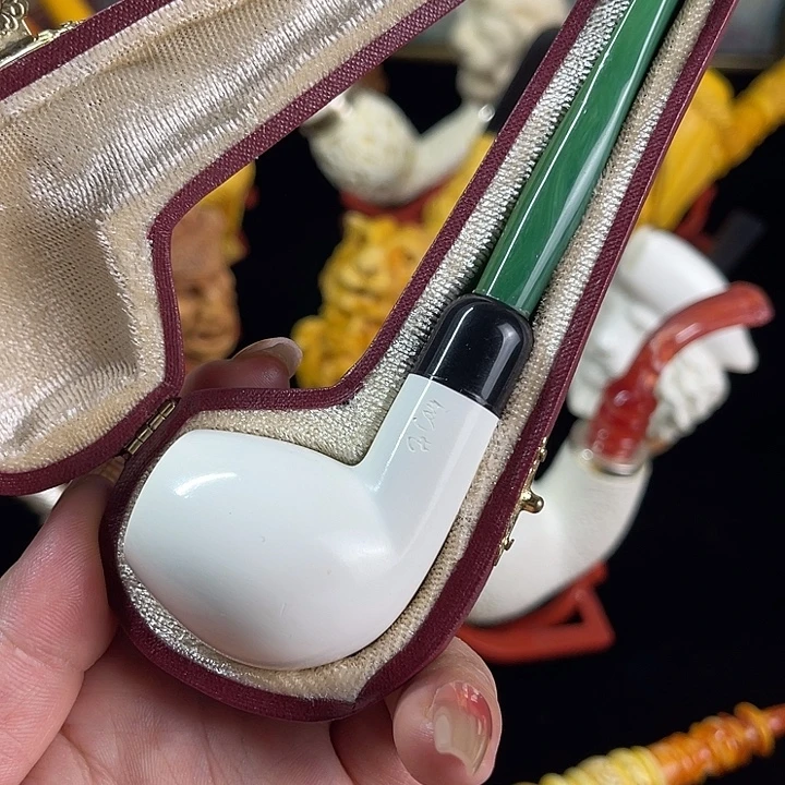 海泡石烟斗中号军插苹果08