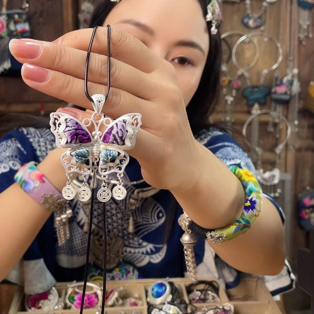 花岗石铁合金项链