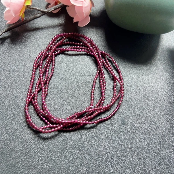 石榴石三圈手串ZS303001（多样性发其一）