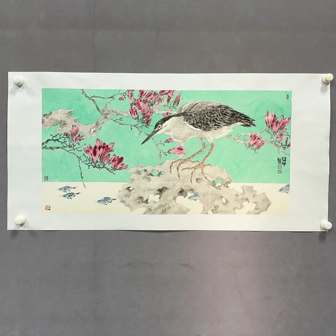 国画亲笔手绘放心去藏