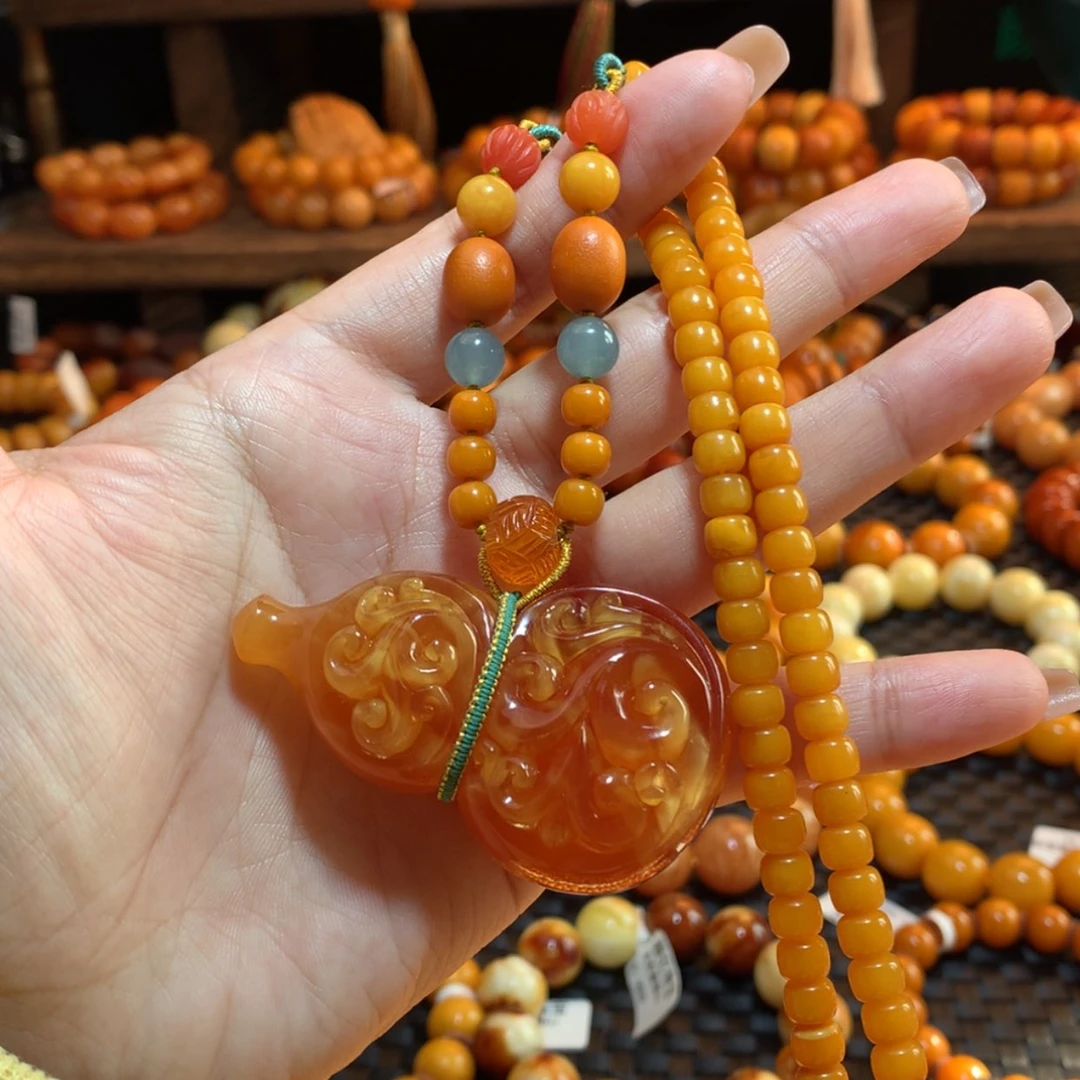 【闪购商品】蜜蜡吊坠(赠链)未镶嵌蜜蜡吊坠