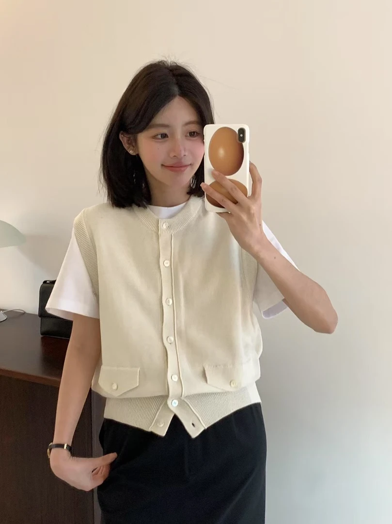 东大门 25春季 egg针织背心（no退no换）