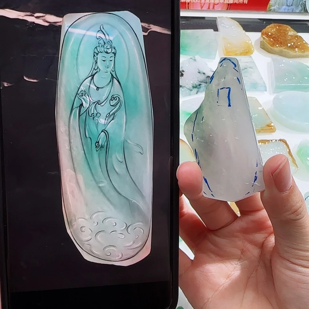 定制翡翠未镶嵌翡翠定制