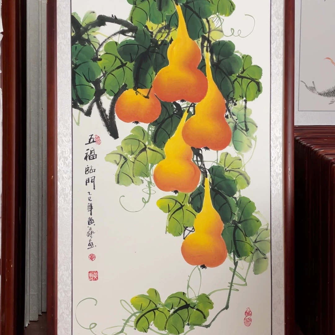 国画带框尺寸63*123厘米