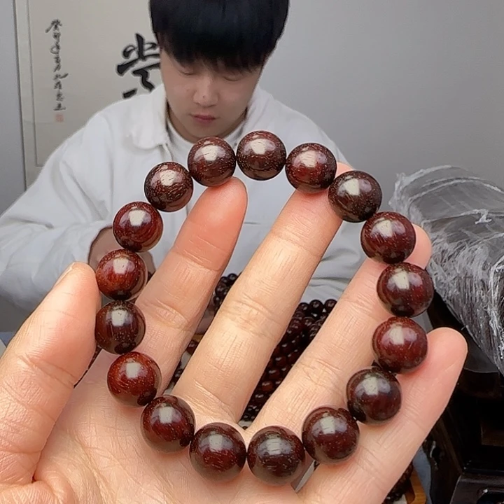 小叶紫檀手串/手链羊*檀香紫檀1.2高