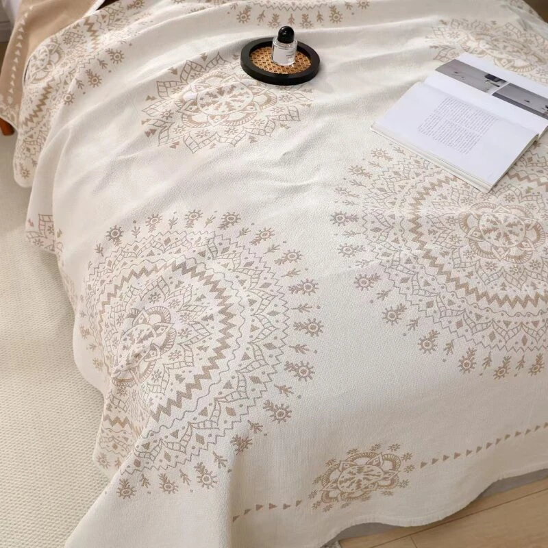 【DADONG·万花筒】210*240罗布麻纱布毯轻奢多功能毯可机洗