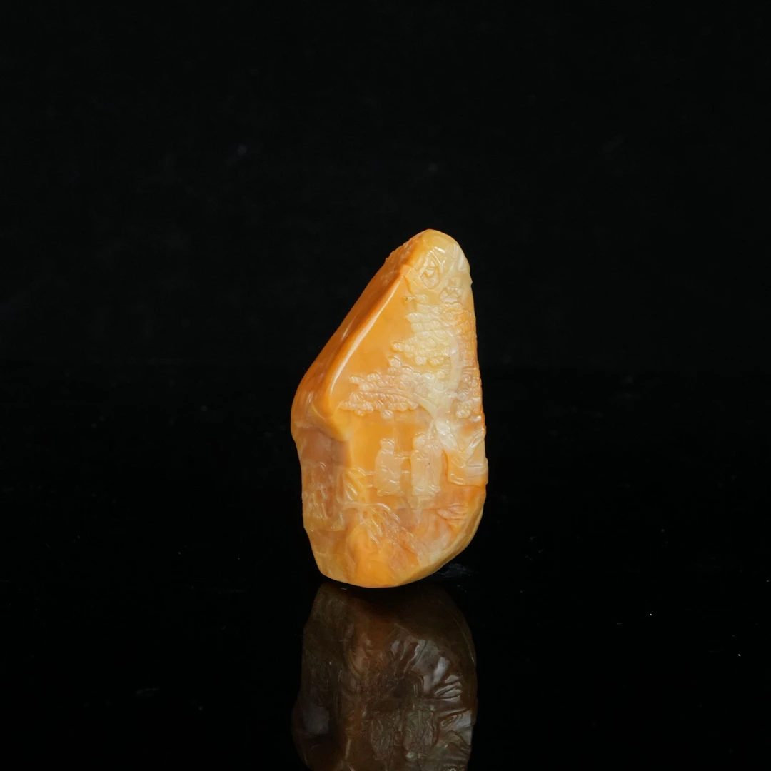 DY-B5826 寿山石田黄松下高士摆件 34*25*60mm57.55g