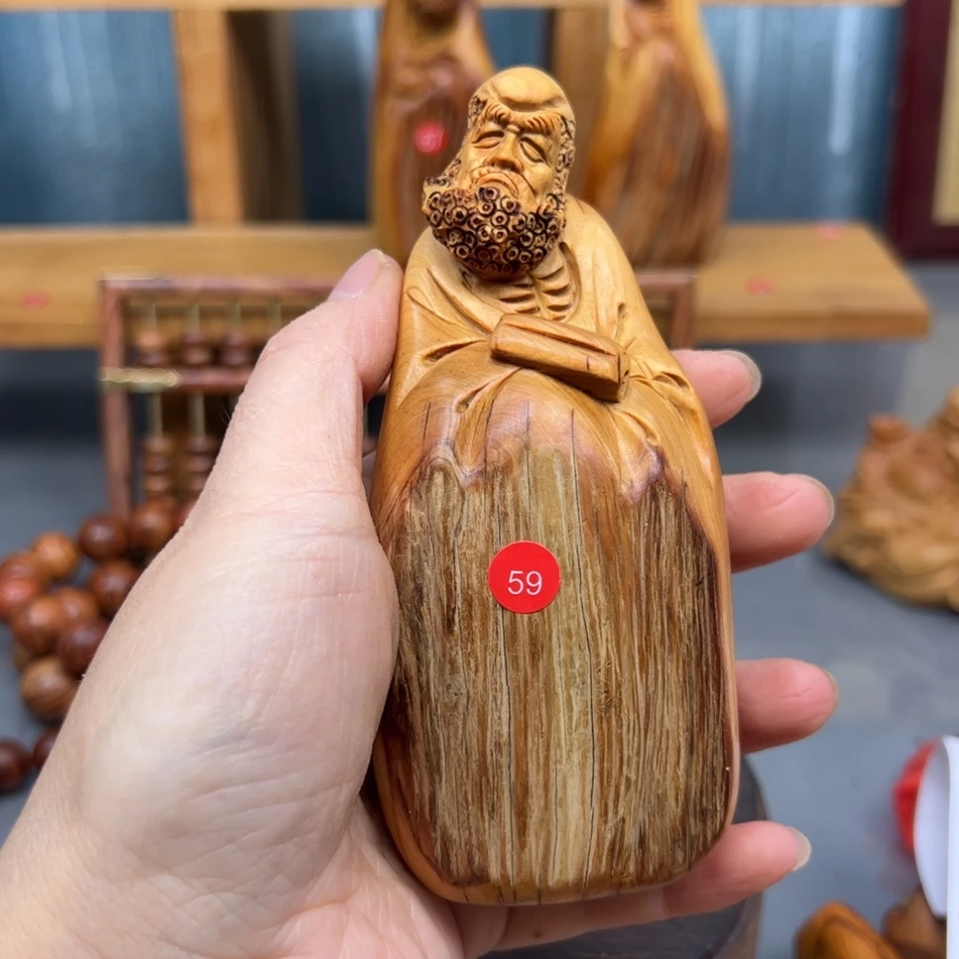 东***）木崖柏木摆件手把件，