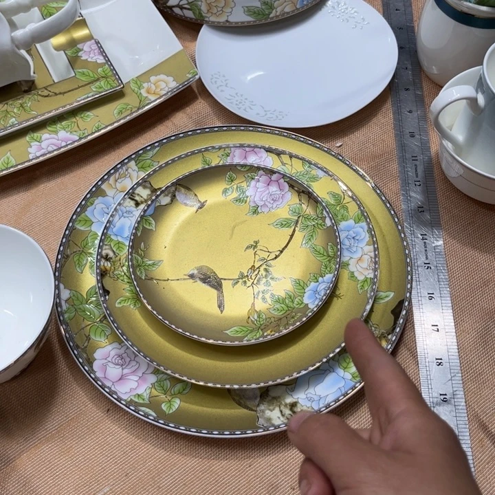 瓷片琴瑟和鸣三件套微瑕