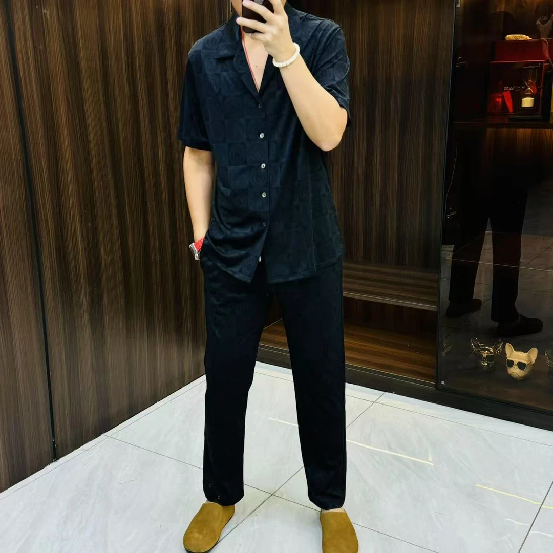 【5170-22】可外穿舒适时尚套装男士时尚休闲轻薄透气