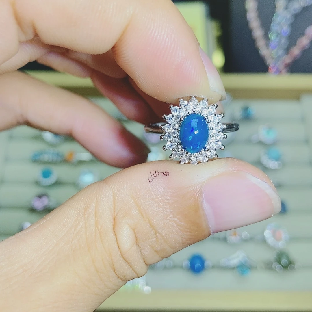 【闪购商品】欧泊未镶嵌戒指