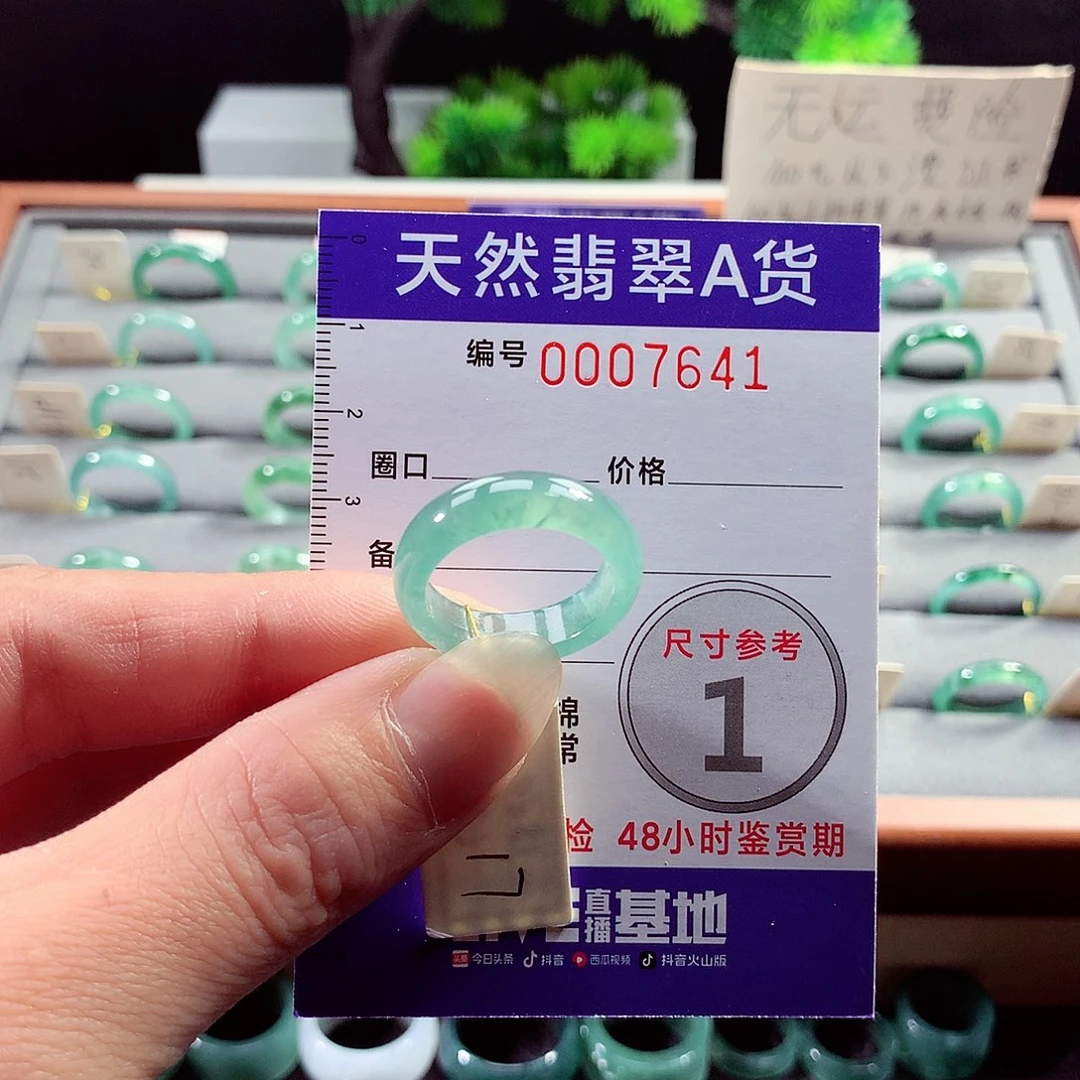 翡翠戒指未镶嵌17号